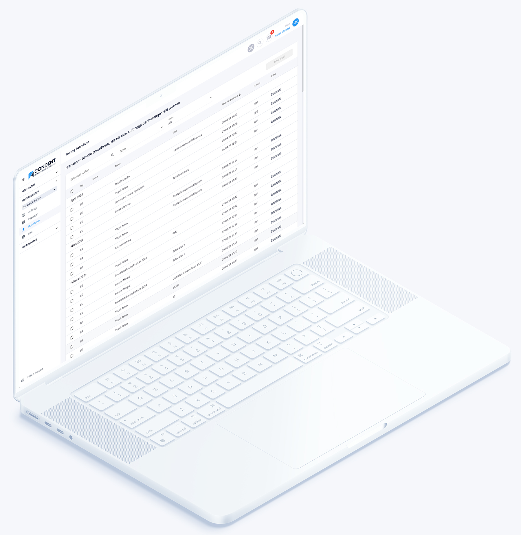 Condent Dentallabor Software Download Center Für Zahnarzt