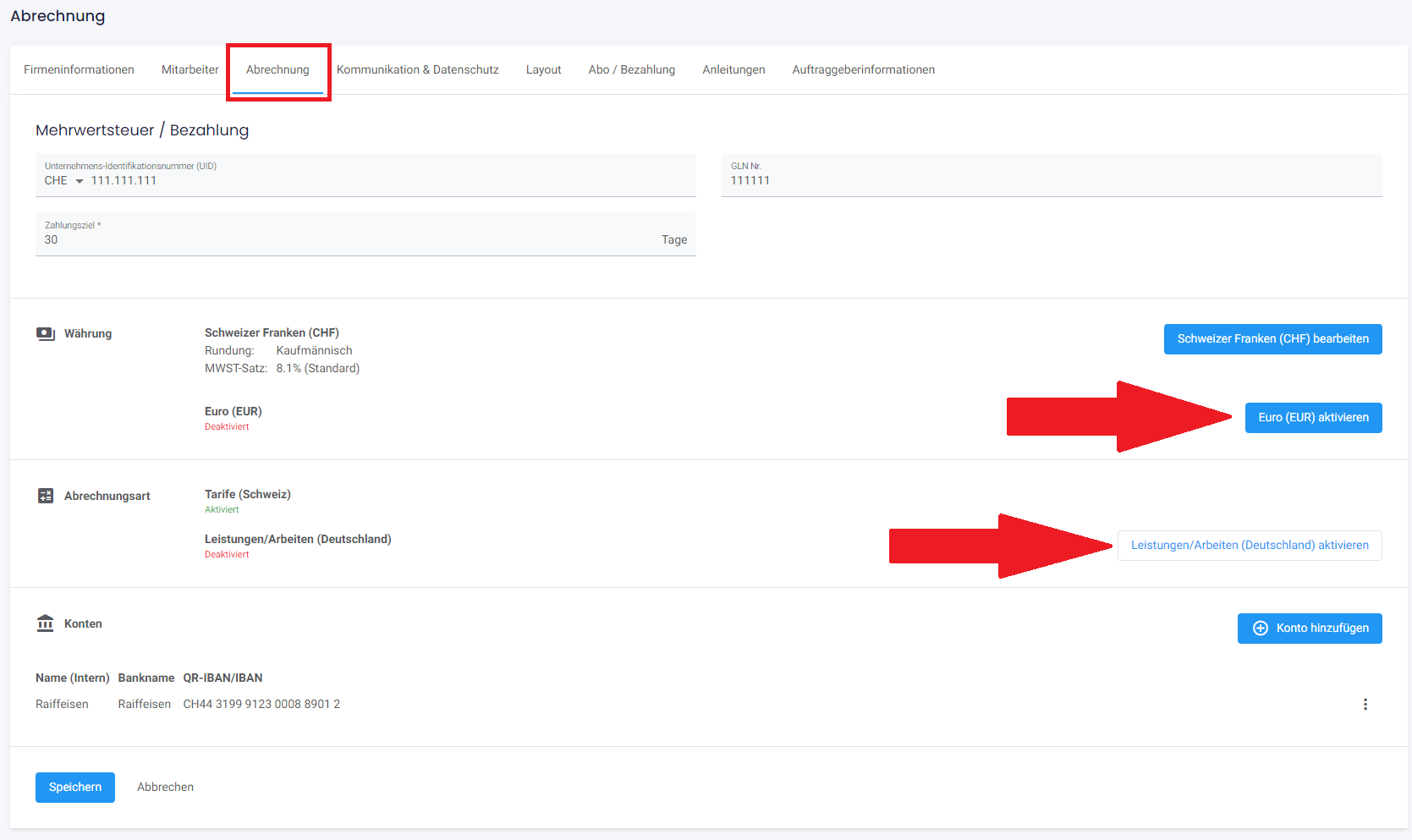 Condent Dentallaborsoftware EURO Und Deutscher Tarif Für Zahntechniker Aktivieren