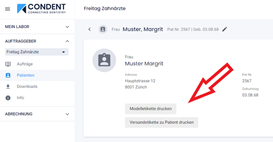 Patienten Etikette Patienten Etikette