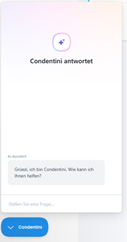 Condentini Unser AI Chatbot Für Die Dentallabor Software Condent Condentini Unser AI Chatbot Für Die Dentallabor Software Condent