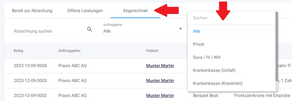 Abrechnung Mit Condent Dental Labor Software