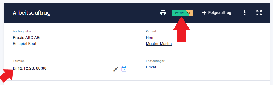 Neue Statusfarbe Für Verpackt Bei Condent Dentallabor Software (1)