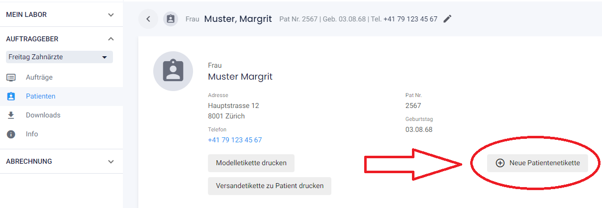 Patetikette Condent Dentallaborsoftware